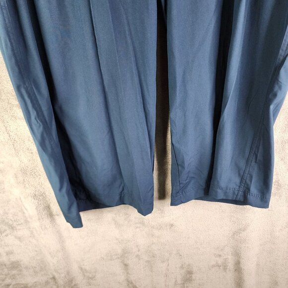 Womens Blue Stretchtech Quick Dry Wide Leg Capri Pants Drawstring Waist XL - Picture 3 of 12